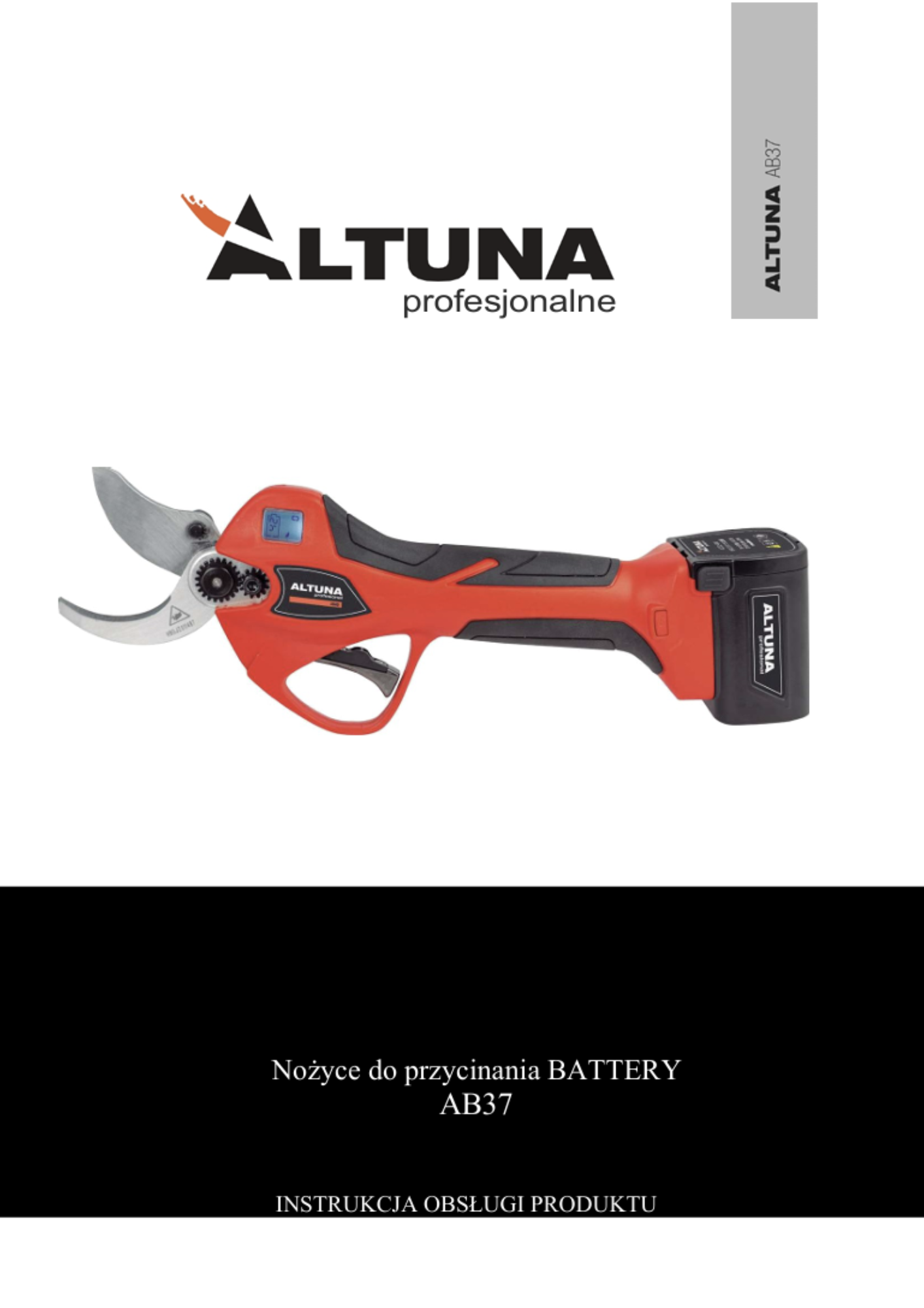 Instrukcja obsługi sekatora Altuna AB37
